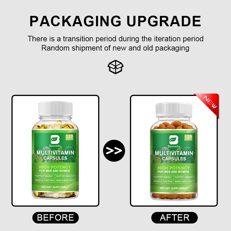 Multivitamin 120ct – High Potency Daily Immune & Energy Support, Non-GMO