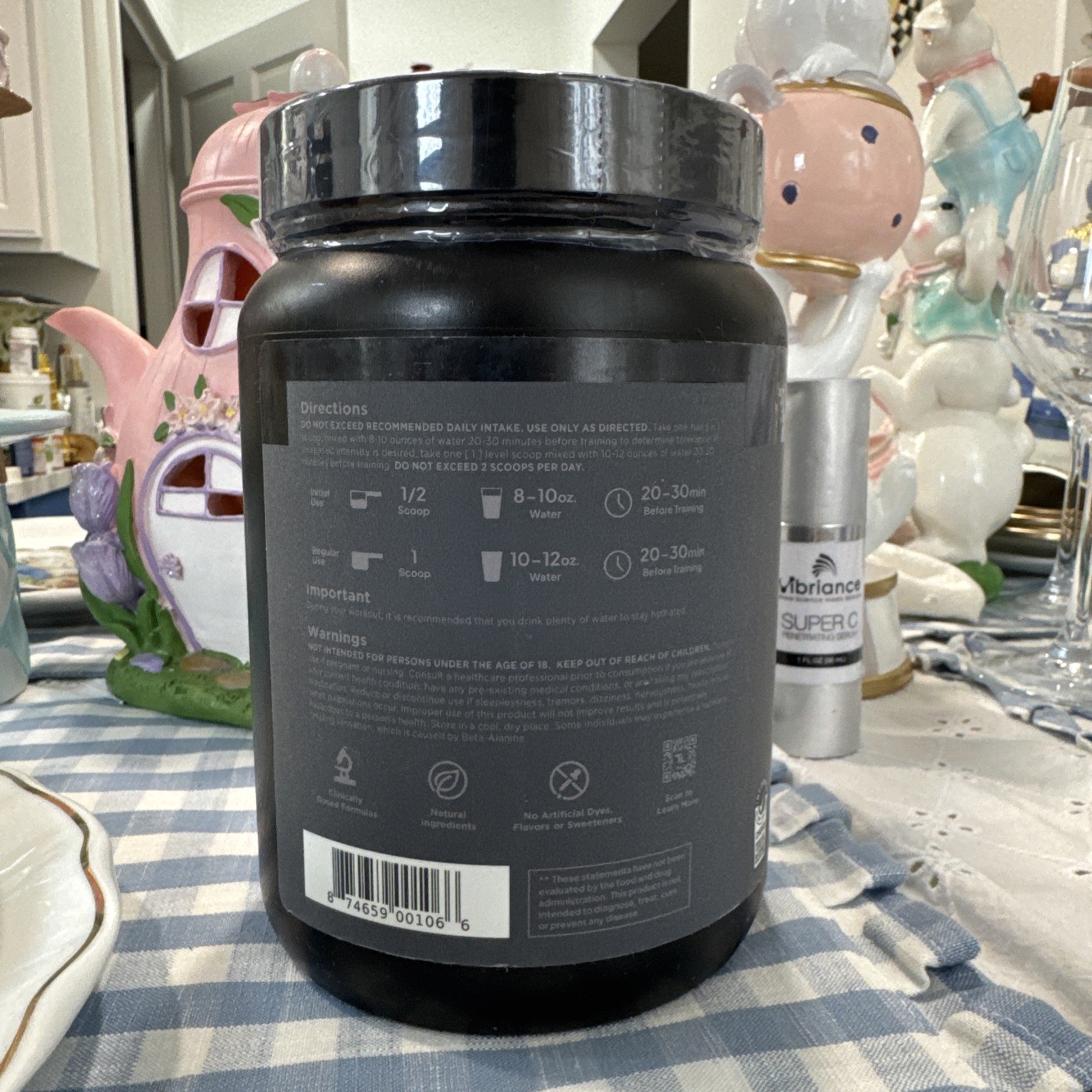 Transparent Labs Bulk Black Pre Workout – Sugar Free Preworkout – Black Cherry