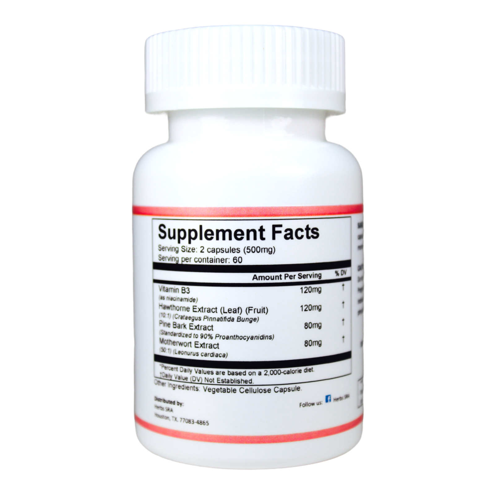 CIRCULATORY SYSTEM SUPPLEMENT, 120 capsules, Lower Blood Pressure, Burn Fats.