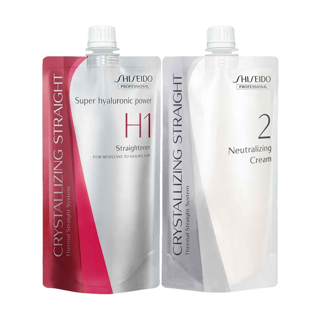 Shiseido Crystallizing Straight Hair Set Straightener & Neutralizer (H1+2) 400g