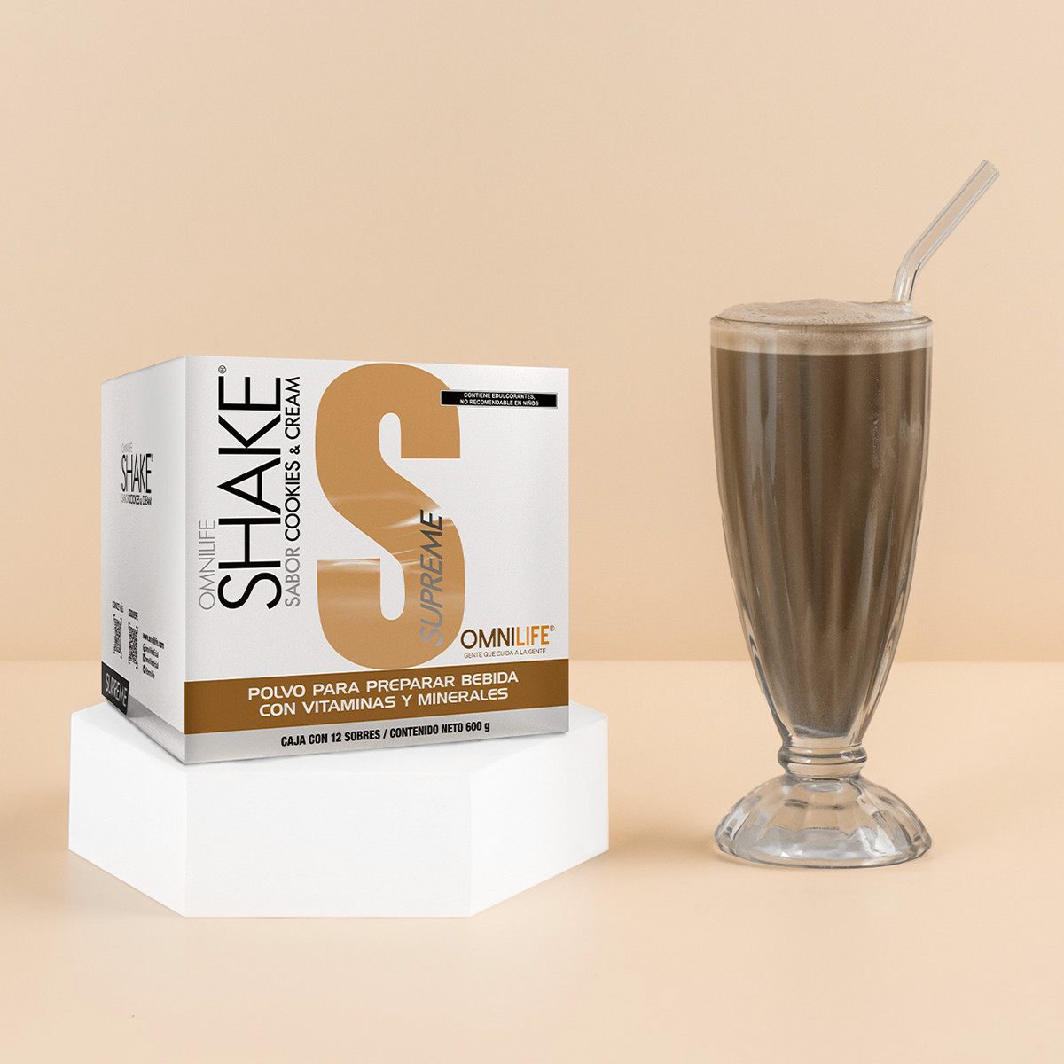 OML Shake Supreme Box w/12 packets 600g Omnilife | Free Shipping