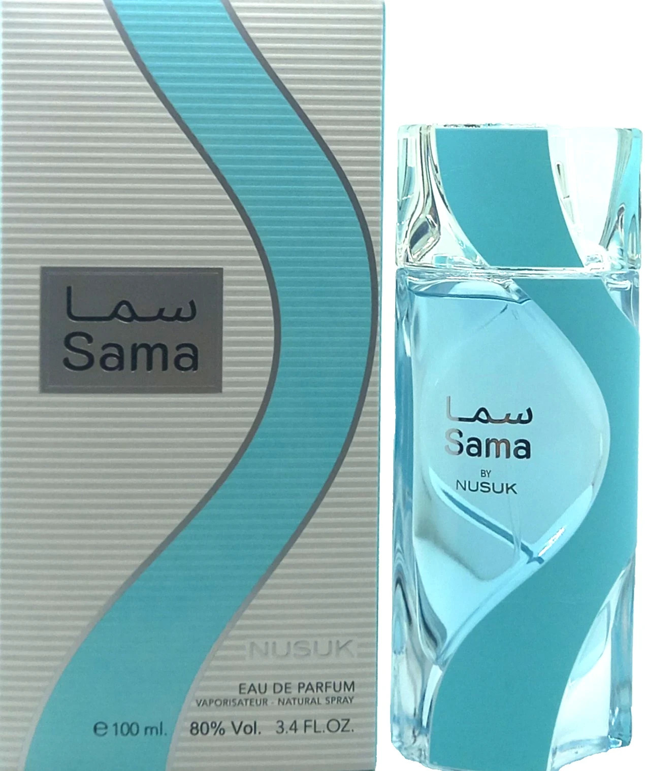 Nusuk Sama Eau De Parfum Spray For Men 3.4 Oz / 100 ml Brand New Sealed in Box!