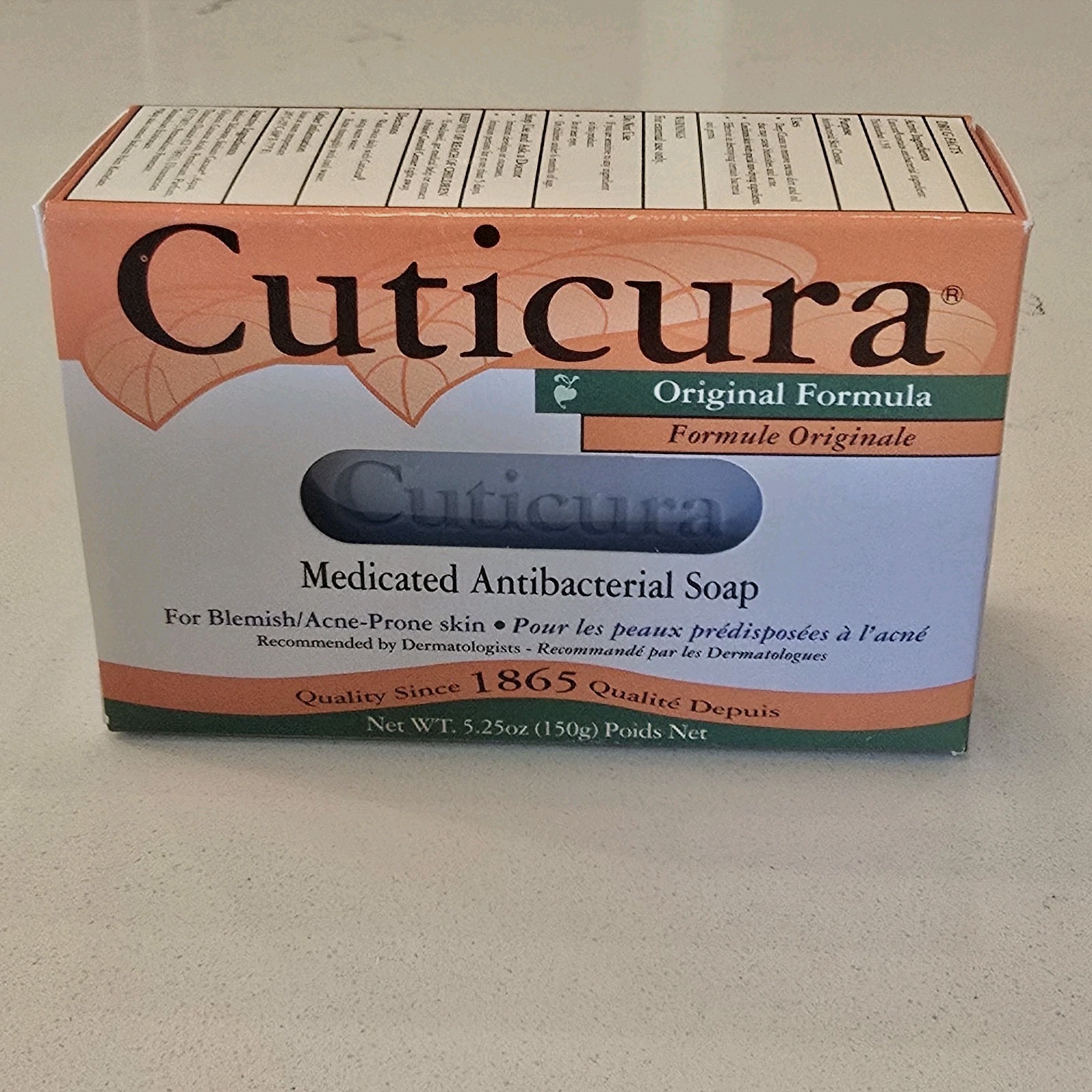 Vtg 5.2oz. Cuticura Soap Origional Formula Medicated Soap Acne Antibacterial