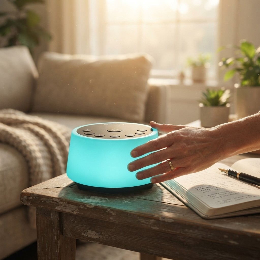 All-in-One Ambient Sound and Night Light Machine for Restful Sleep & Relaxation