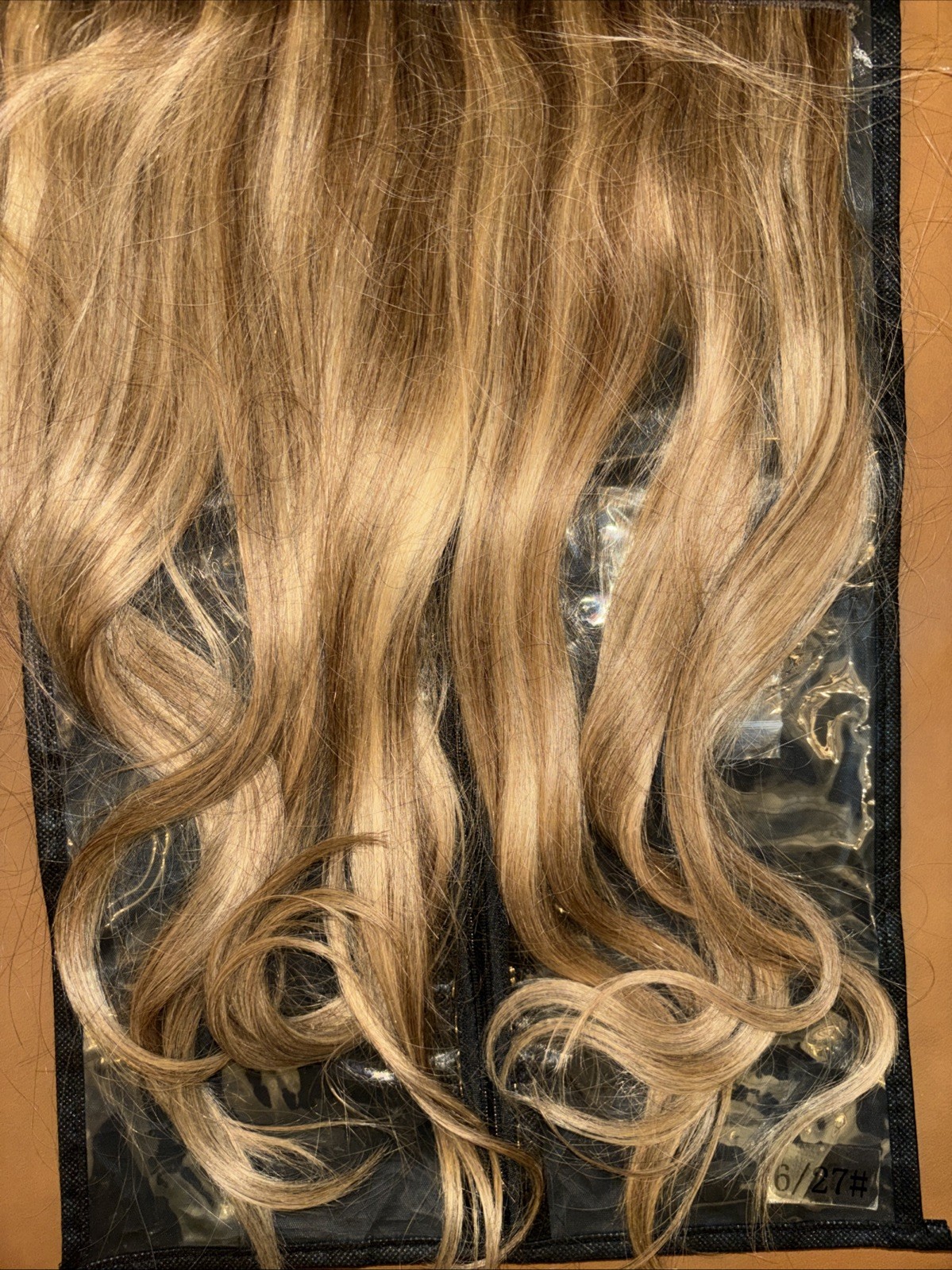 Belle A Vie Halo Hair Extension 18in Color #6/27 Msrp $5,000 Remy Human Hair
