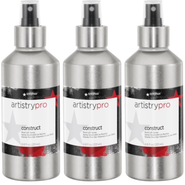 3 PACK!! SEXY HAIR ARTISTRY PRO CONSTRUCT ROOT LIFT SPRAY 6.8 OZ VOLUMIZING LIFT
