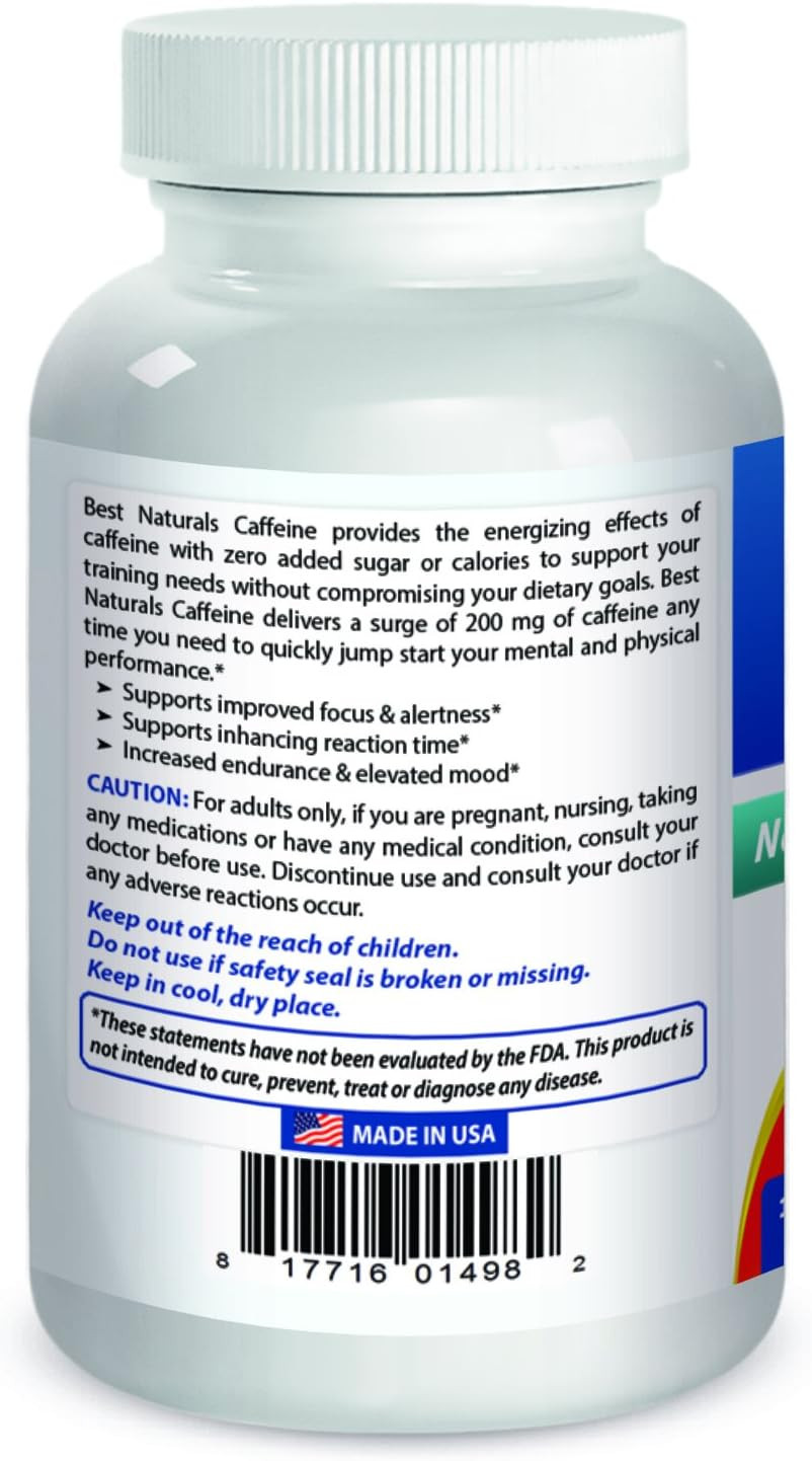Caffeine Pills 200Mg, 120 Count