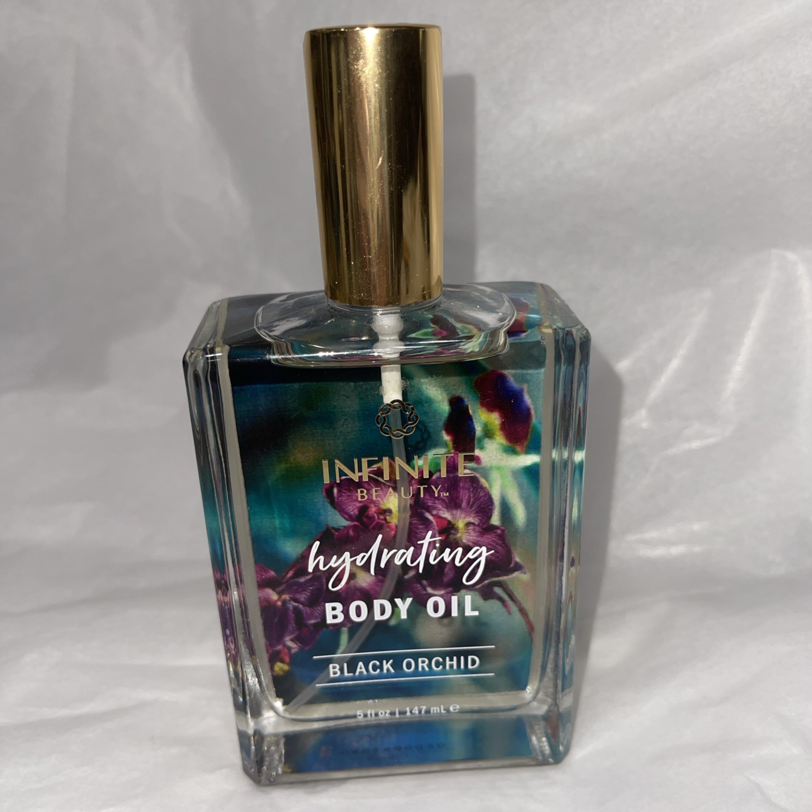 Infinite Beauty Hydrating Body Oil Spray Black Orchid 5 oz New
