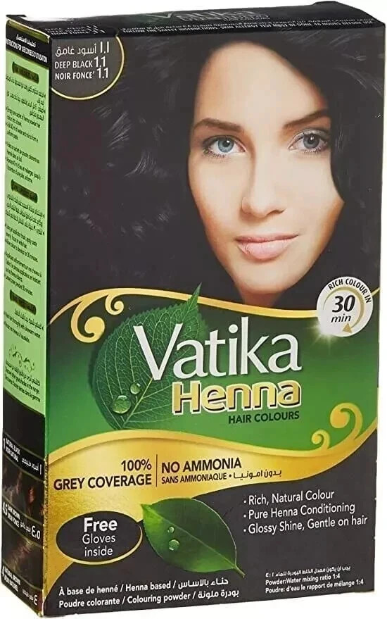 Vatika Naturals Henna Hair Colour 6 X 10 g