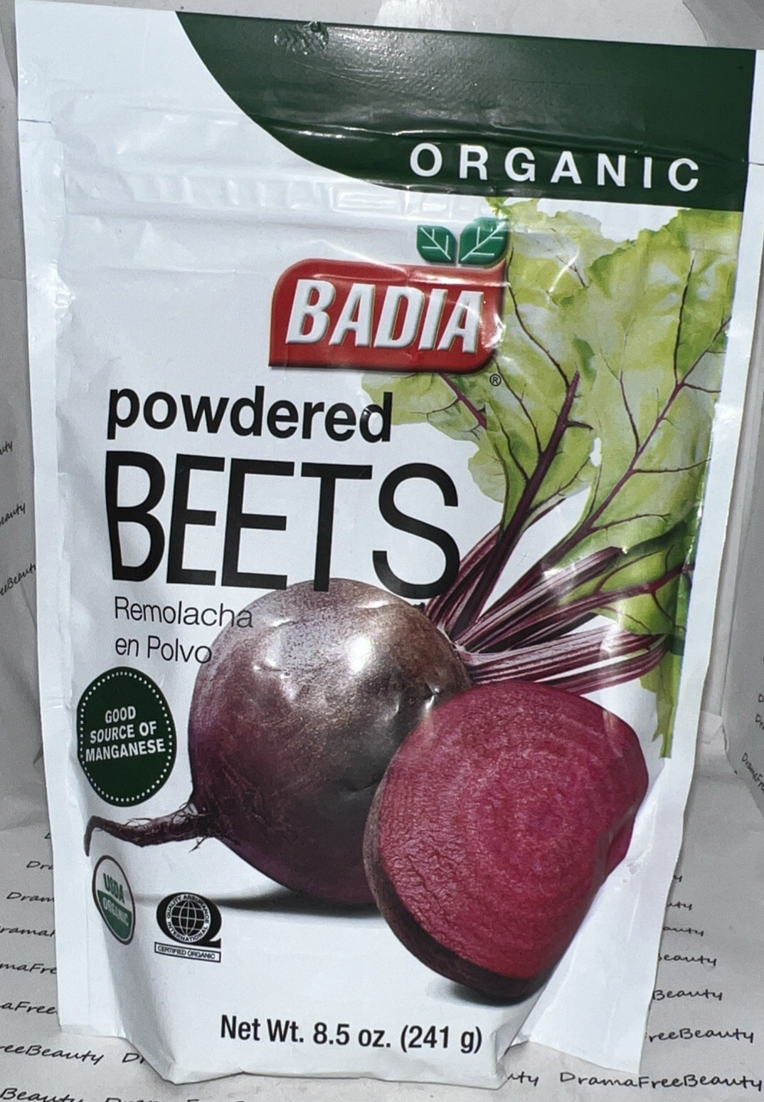 Badia Organic Powdered Beets 8.5 oz. /241 g. Exp 9/2028 Good Source of Manganese