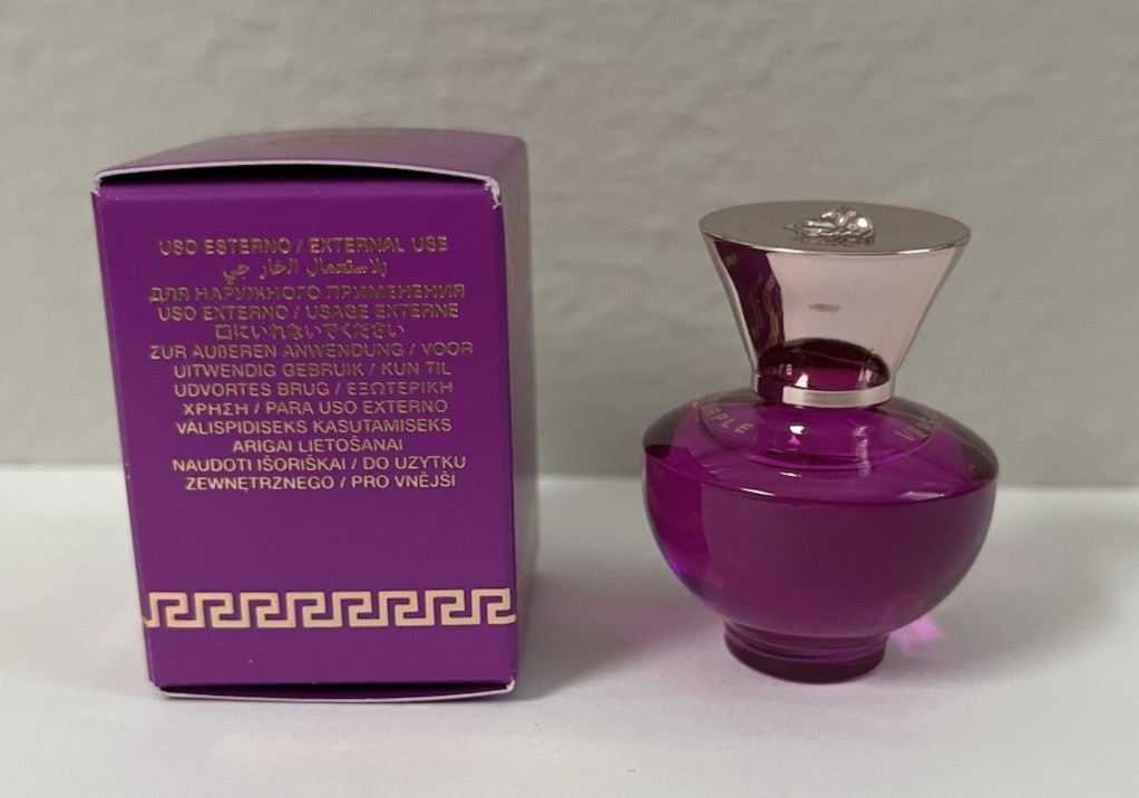 VERSACE Pour Femme DYLAN PURPLE Eau De Parfum Dab Travel Mini Bottle .17oz/5ml