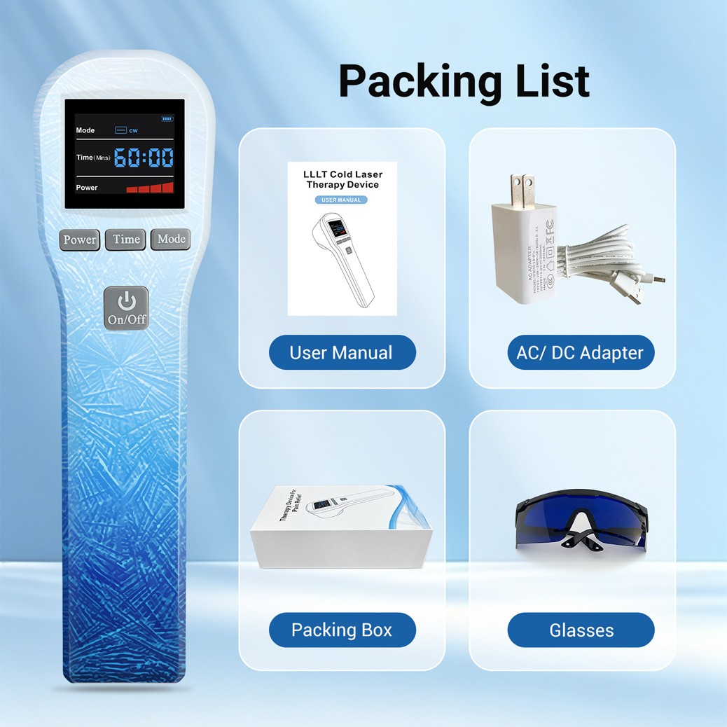 880mW Class 3b Cold Laser Therapy LLLT Device for Pain Relief 16*650nm+4*808nm