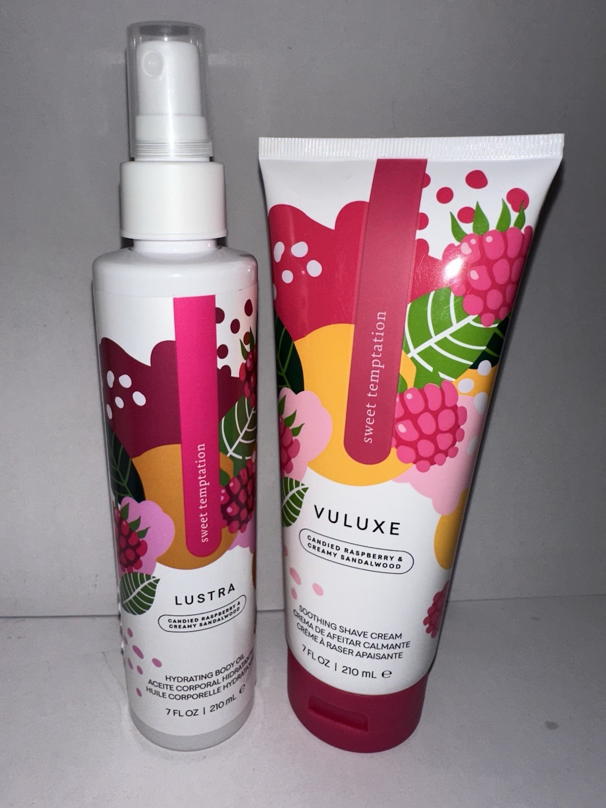 Euforia Vuluxe Pure Romance Body Oil Shave Cream Duo Sweet Temptation+free Gift!