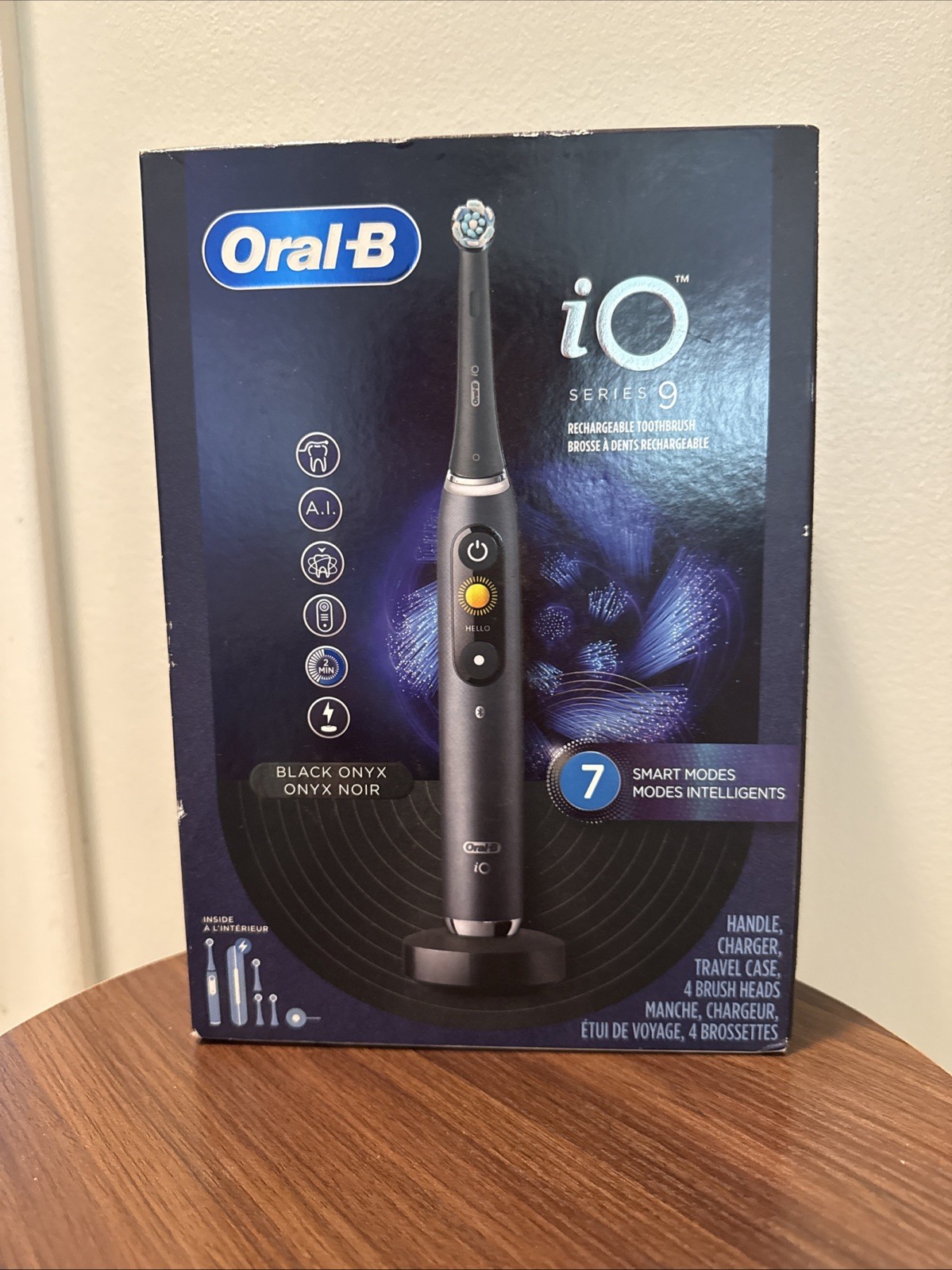 Oral-B iO Series 9 Rechargeable Electric Toothbrush – Black Onyx