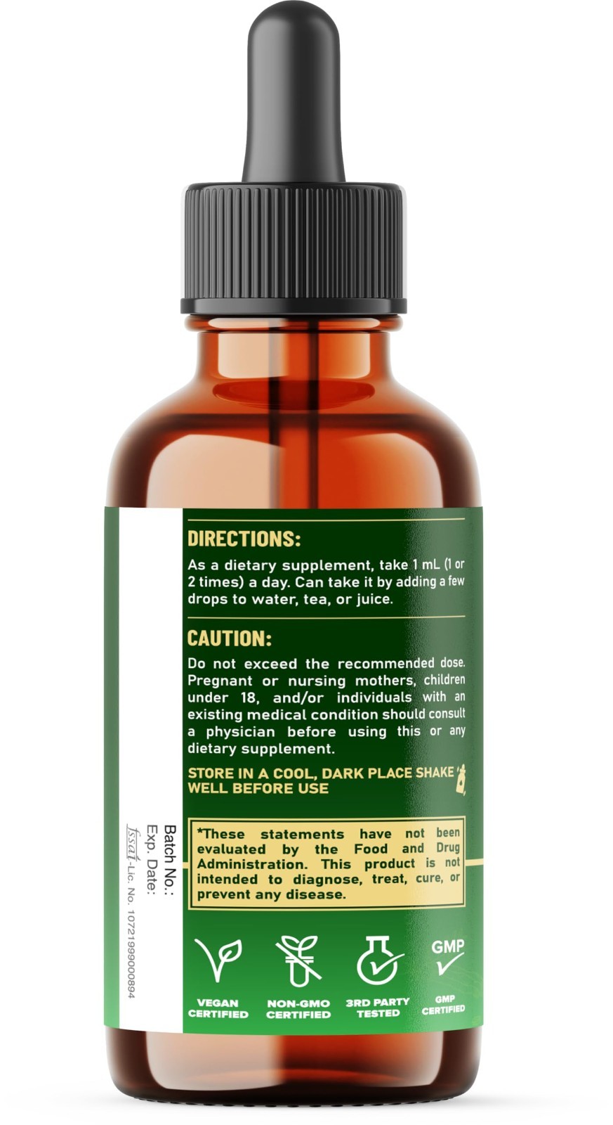 10-in-1 Maca Root Liquid Drops with Ashwagandha, Fenugreek & L-Arginine – Energy