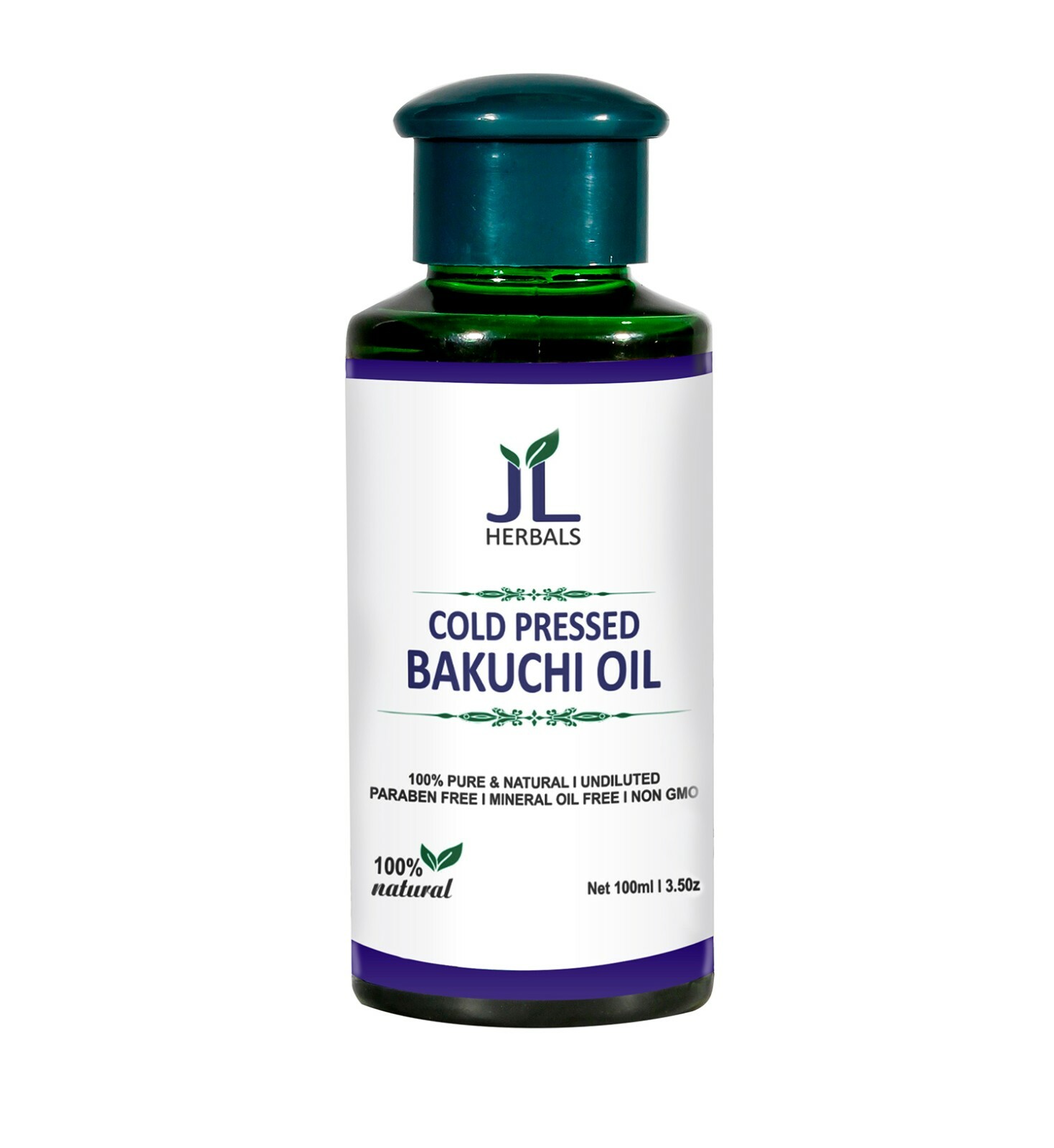 JL Herbals Bakuchi Oil 100ml (3.5 fl.oz) | Babchi | Psoralea corylifolia | 100%
