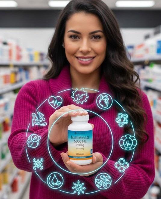Nattokinase Capsules 5,000FU Natto Caps 5,000FU 200mg – USA Deal
