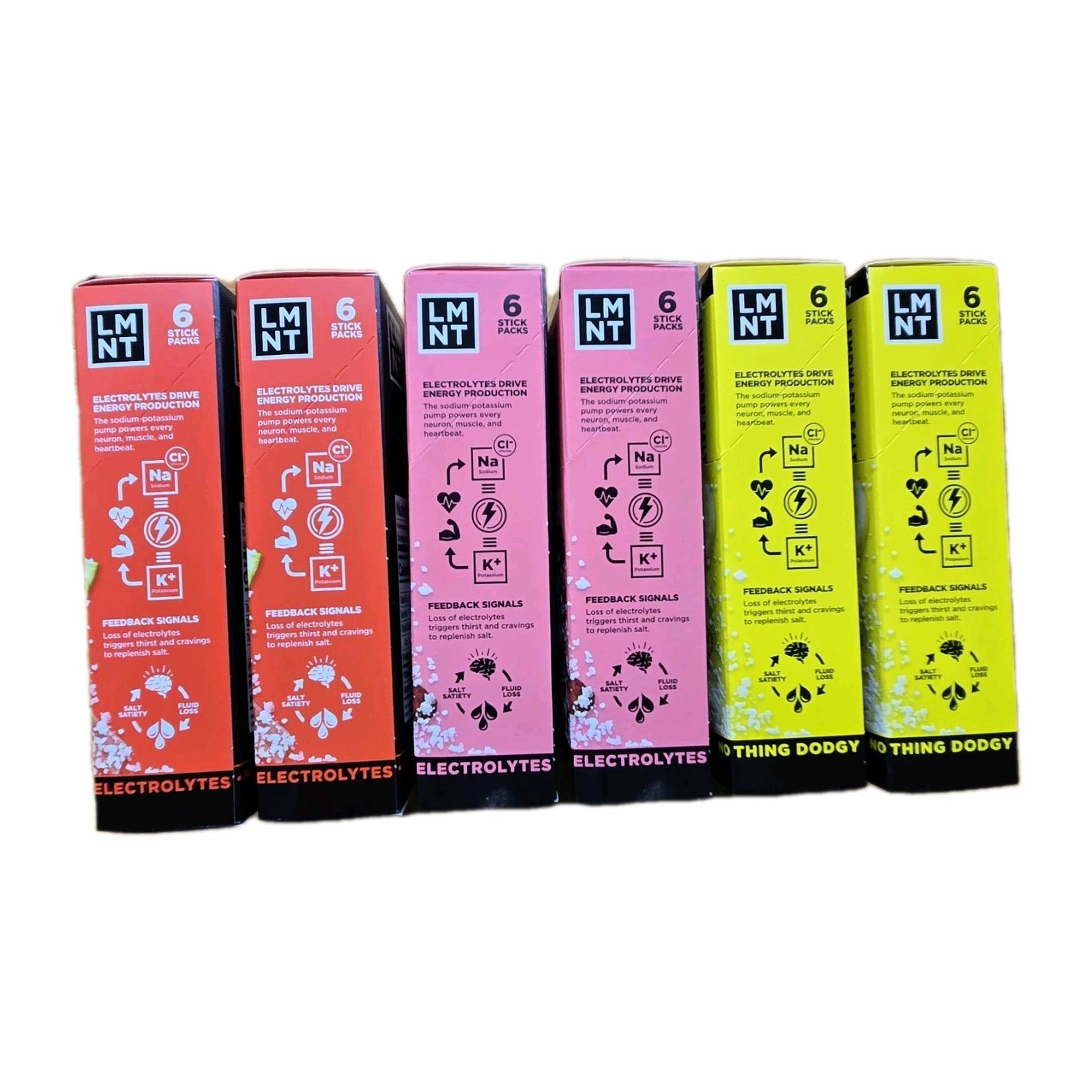 LMNT Zero-Sugar Electrolytes Drink Variety 36 Pack 6 Flavors Non-Caffeinated