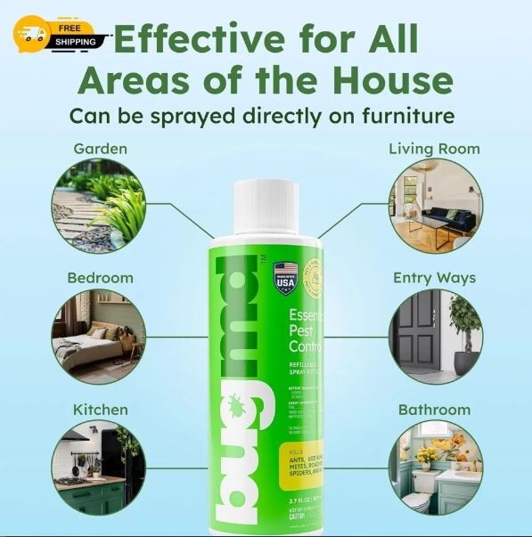 BugMD Pest Control Essential Oil Concentrate 3.7 oz (1-Pack) orginal