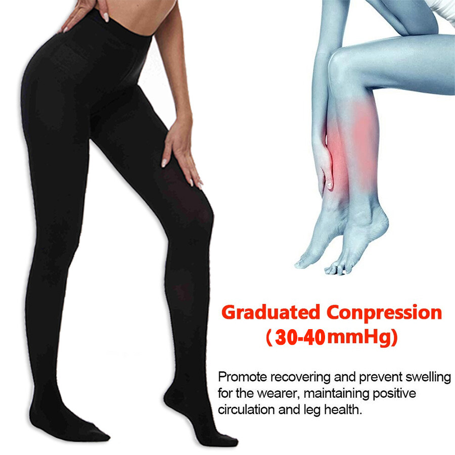 Pantimedias de compresión Mujeres Hombres 30-40 mmHg Calcetines de soporte
