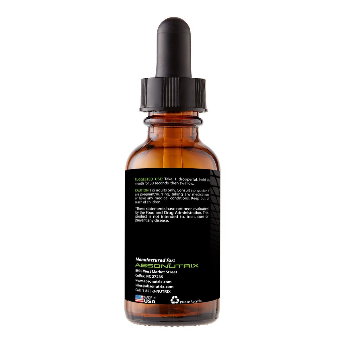 2 Absonutrix Garcinia Cambogia Drops 100mg 98% HCA weight management Made inUSA