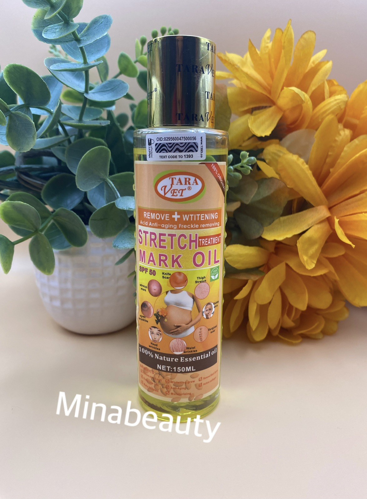 Tara Vet Stretch Marks Treatment Oil Spf 50 150ml 💯 Authentic
