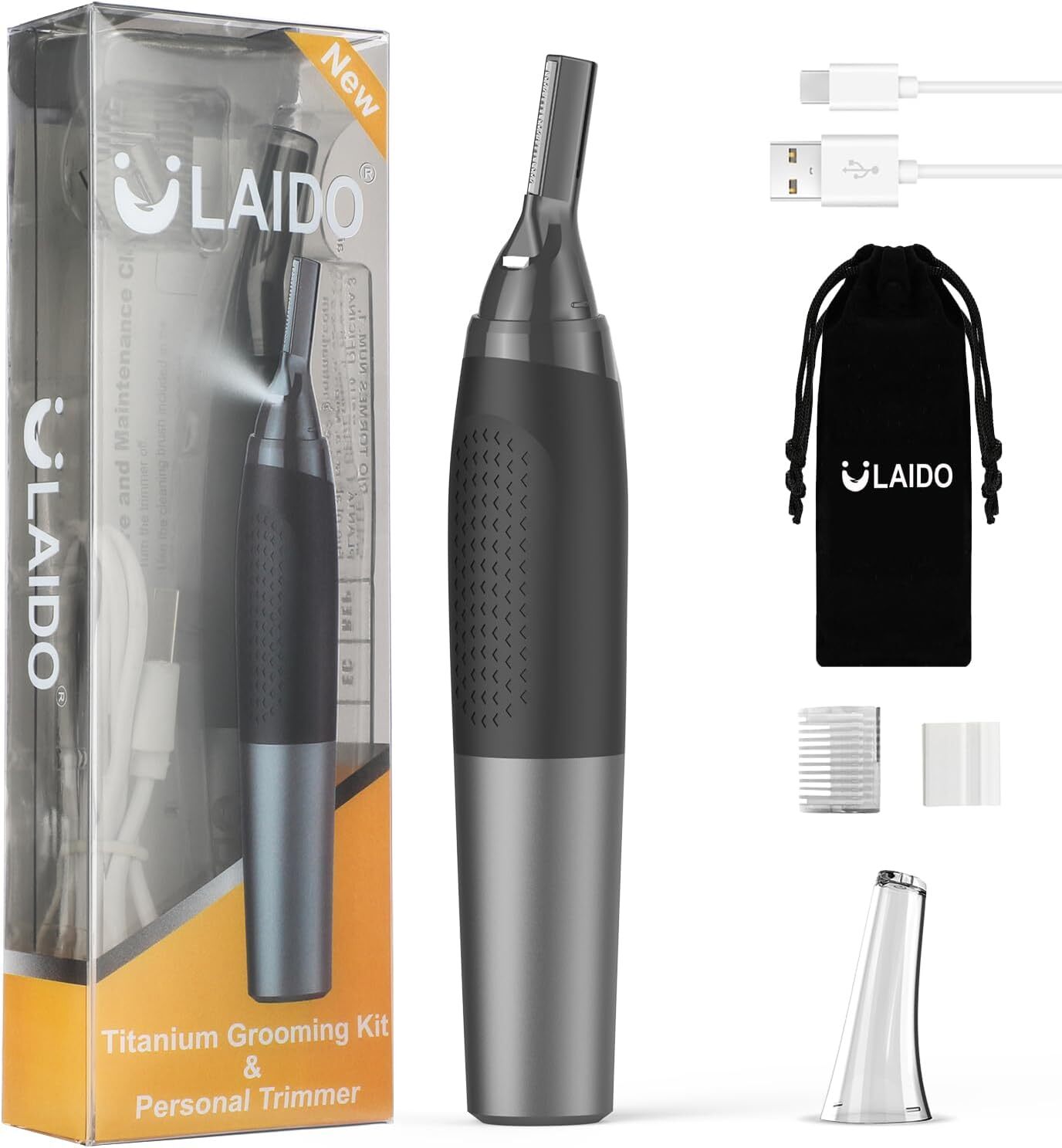 2025 NEW Nose Ear Face Neck Eyebrow Hair Mustache Beard Trimmer Shaver Clipper
