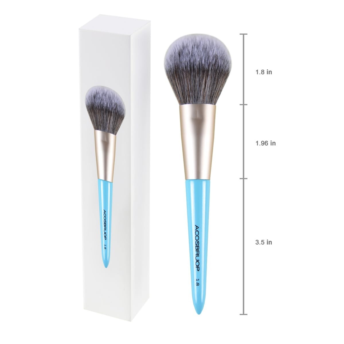 Professional Foundation Powder Blush Bronzer Makeup Brush Blue