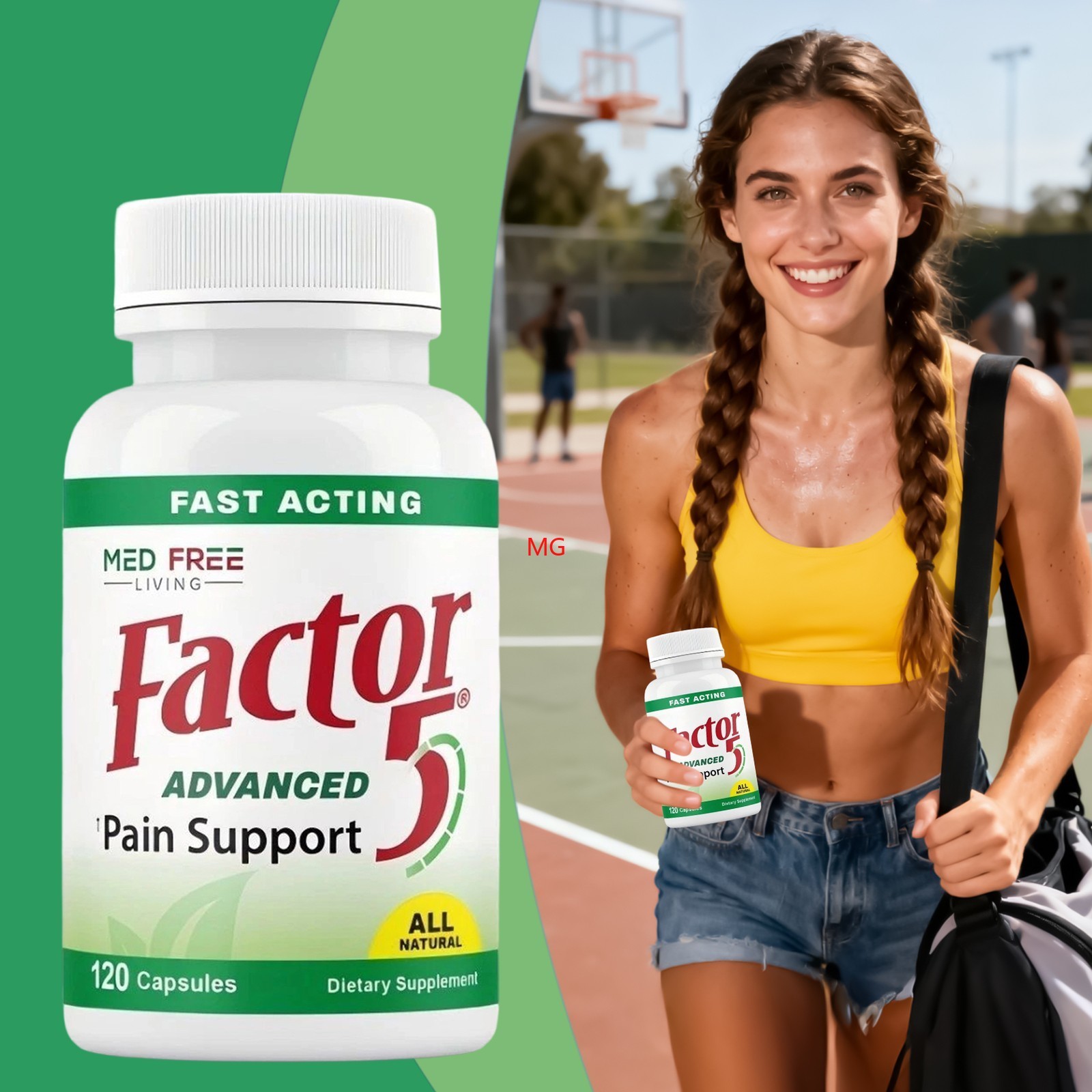 Factor 5 Organic Joint & Unoccupied Support 120ct Complex Med Muscle Living New