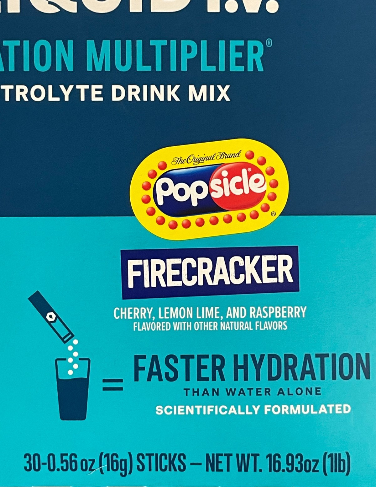 Liquid IV Hydration Multiplier FIRECRACKER 30 Sticks EXP 7/2027