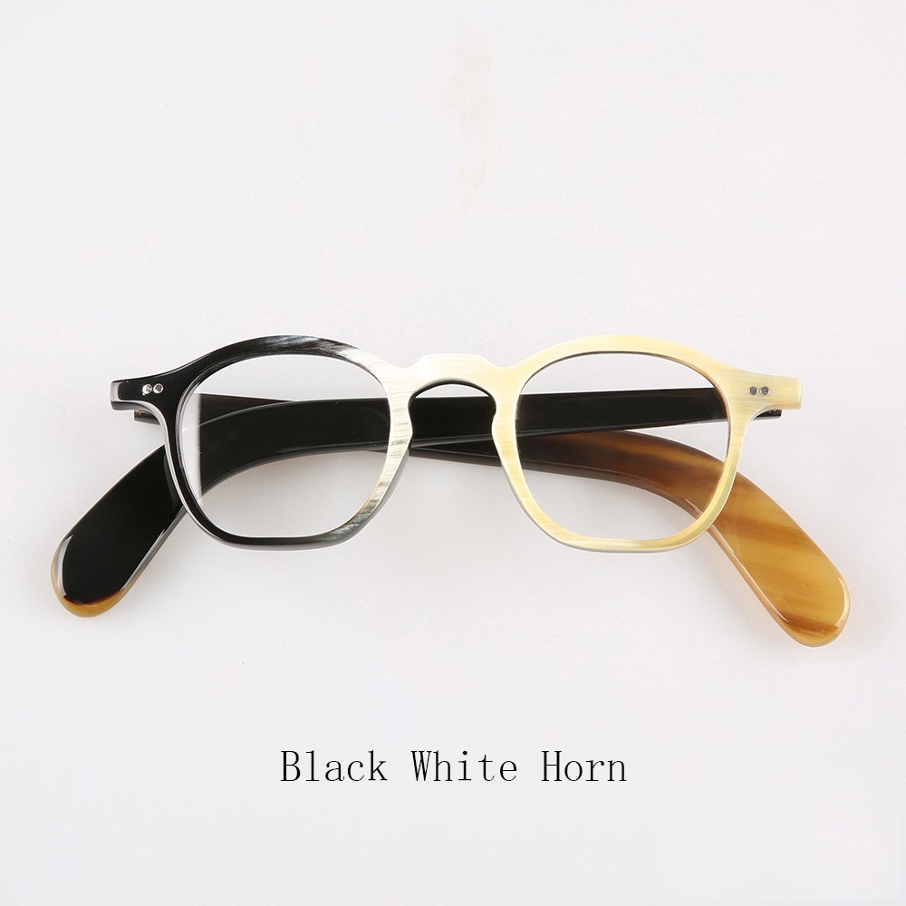 Men Eyeglass Glasses Frames Square Unique Reading Handmade Horn Reading Eyewear