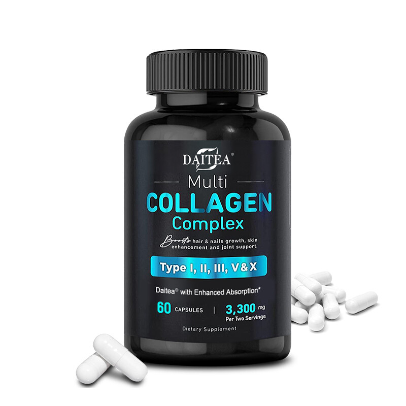 Vital Vitamins Multi Collagen Complex – Type I, II, III, V, X, Capsules