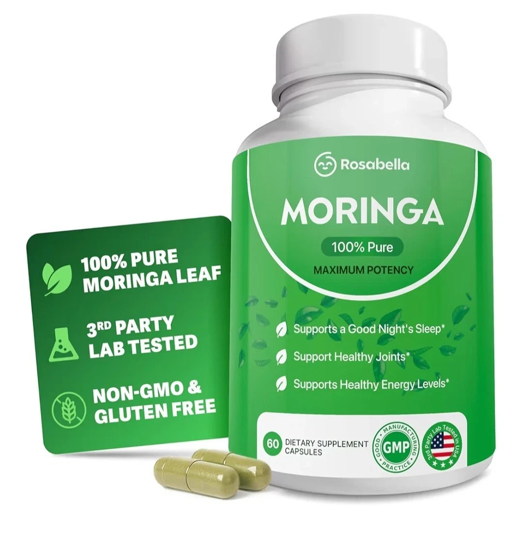 Pure Morina Powder,Energy,Skin,Immune,Gut Health Superfood,Antioxidants-60capsu