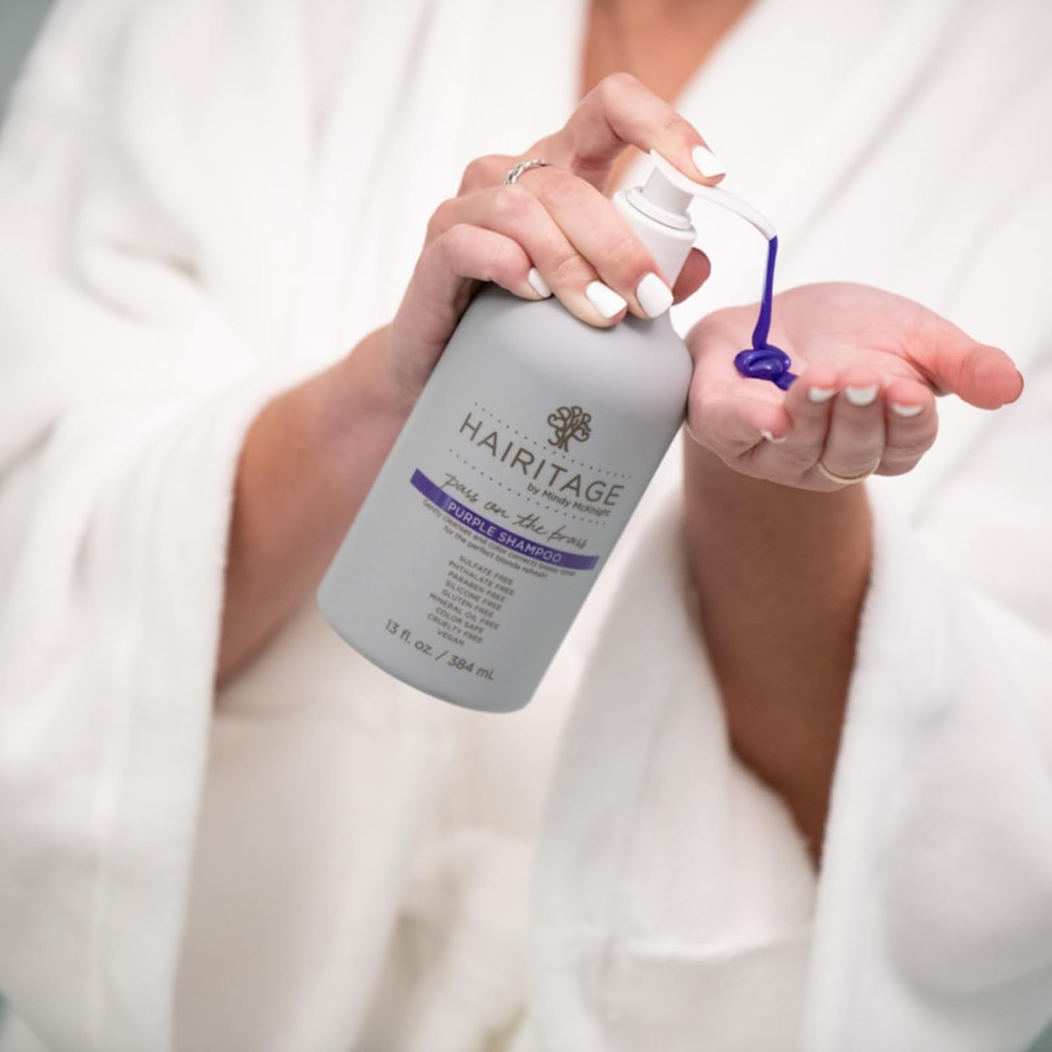Purple Shampoo for Color Treated Hair Remove Brassy Tones Lighten Blondes