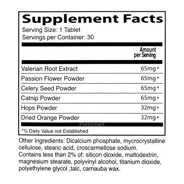 NERVIOSIL HERBAL SUPPLEMENT VALERIAN ROOT & PASSION FLOWER