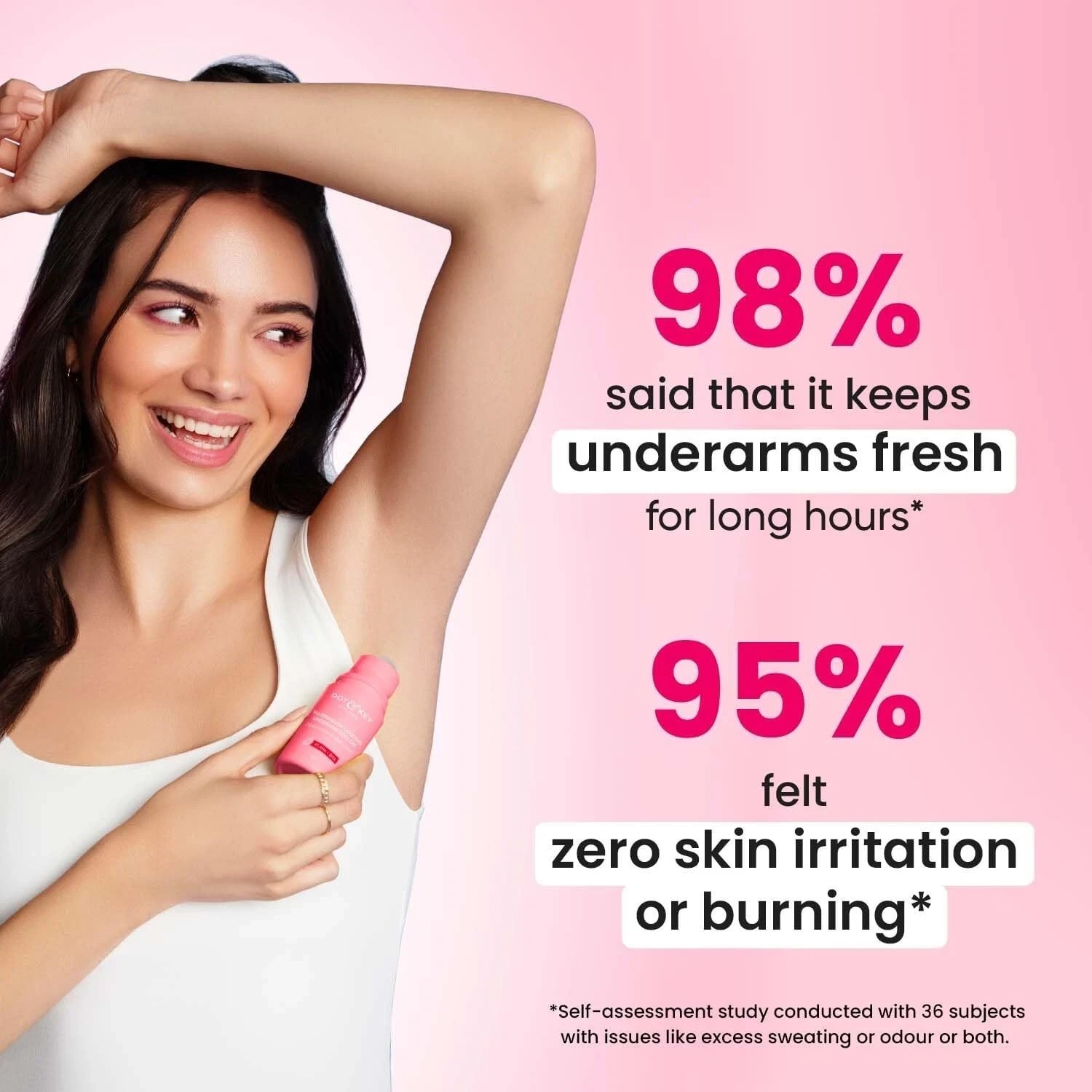 Dot & Key Watermelon Cooling Underarm Roll On, Odour & Sweat Controls 50ml