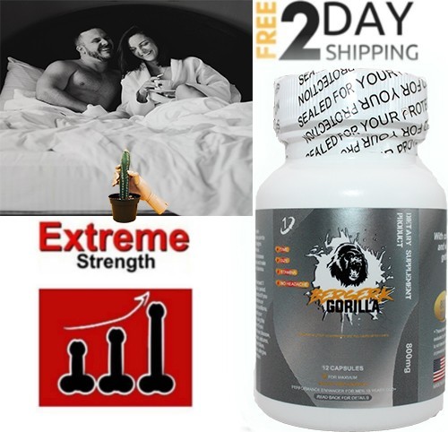 NEW! BerserkGorilla 800 mg Male Herbal Enhancement Dietary Supplement 12-Pills