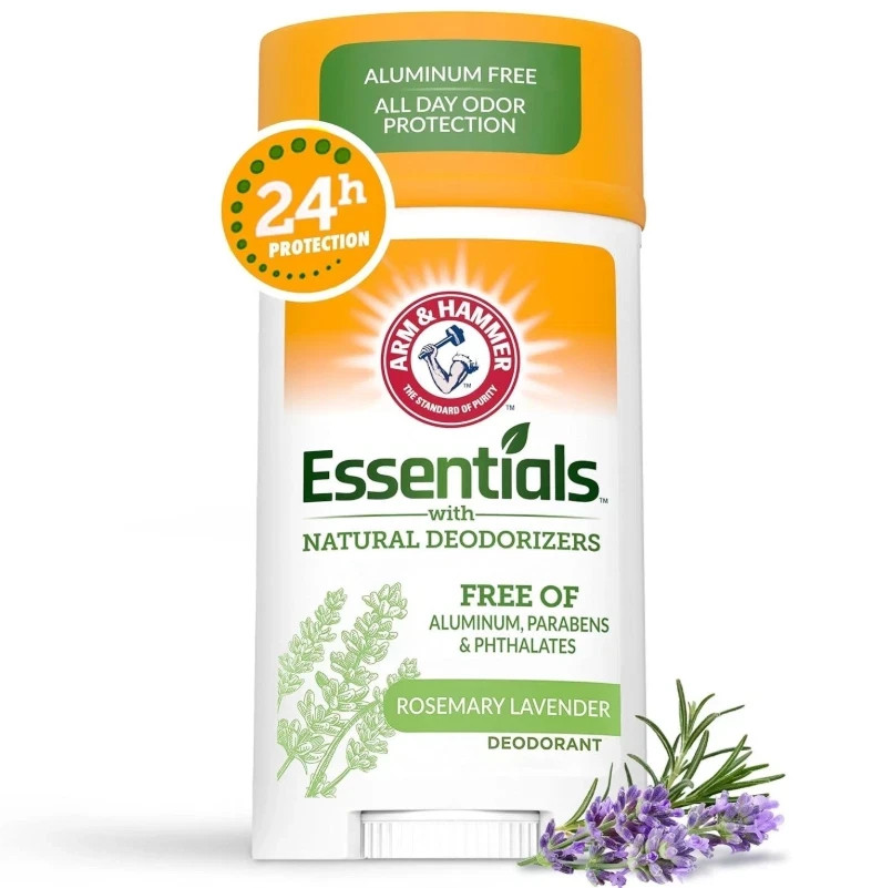 Arm & Hammer Essentials Natural Deodorant Rosemary Lavender 2.5 oz (Pack of 3)