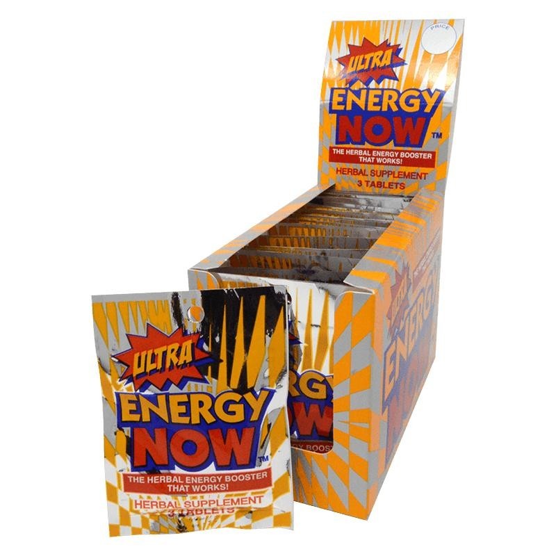 Ultra Energy Now Herbal Supplement Full Box 24 Packs 72 Tablets