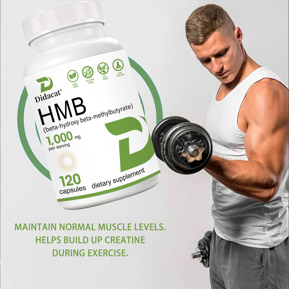 HMB (Beta-Hydroxy Beta-Methylbutyric) 1000mg 30 To 120 Capsules, Muscle Growth