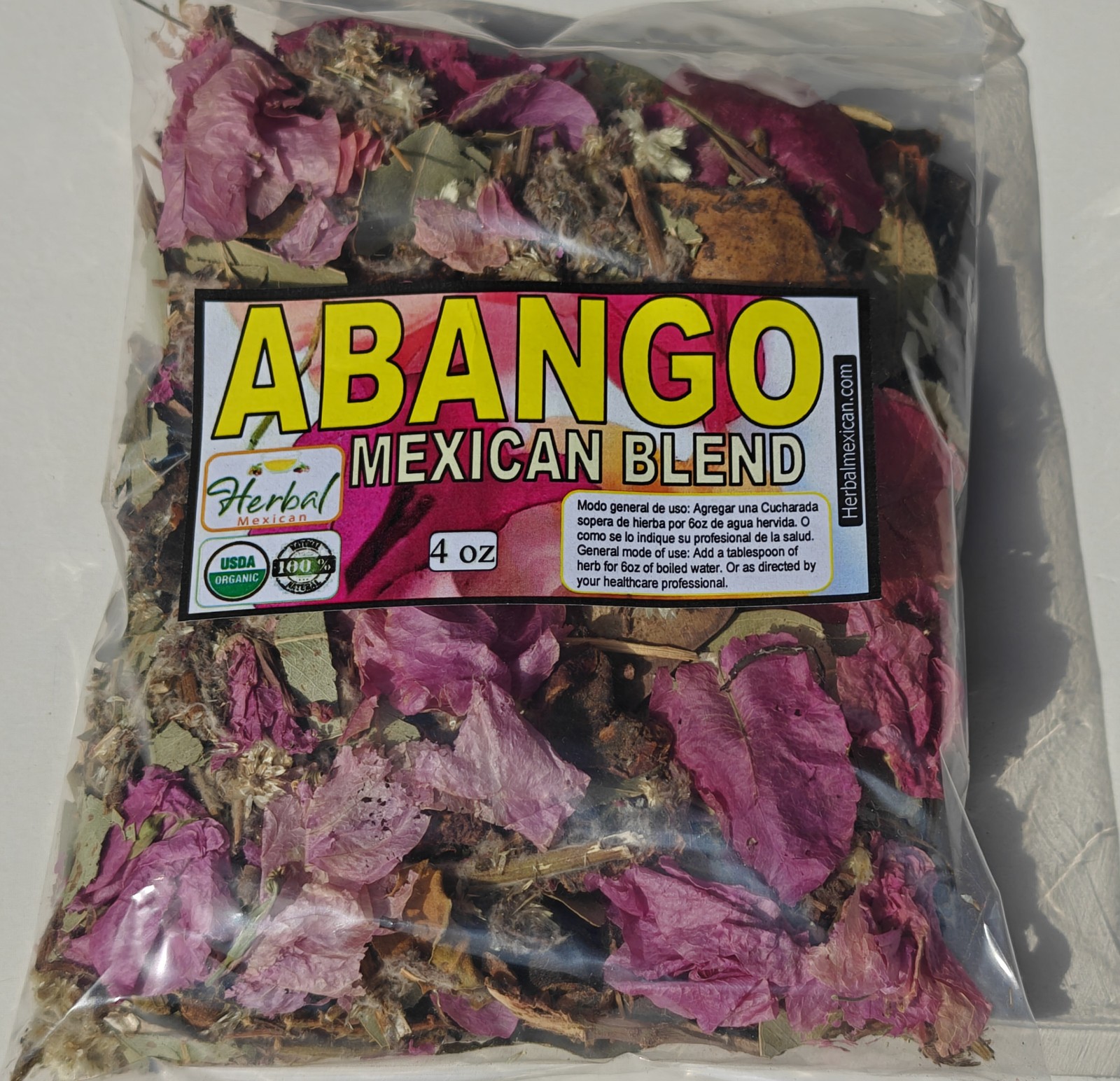 Abango 4oz, abango te/tea,tizana de abango Abango mexican blend