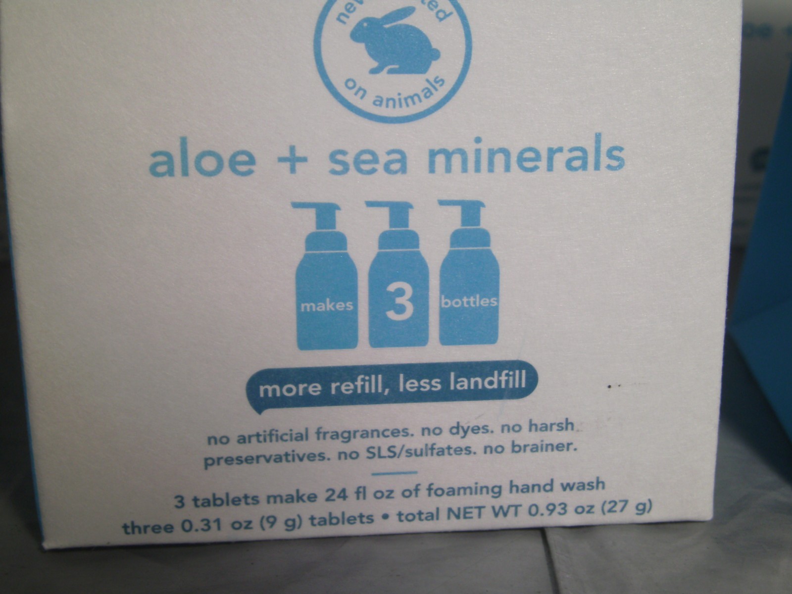 288 Tablets Hello Foaming Hand Wash Refill Count Aloe + Sea Minerals NEW