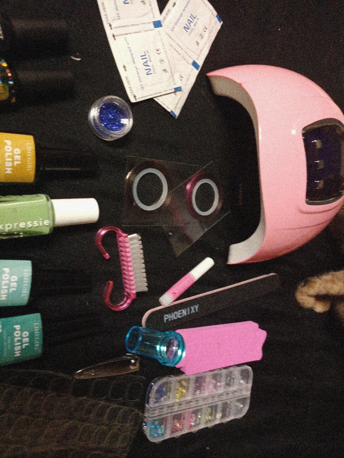 Nail Art with Nail Dryer Crafts Diy Manicure Nail Decoration
