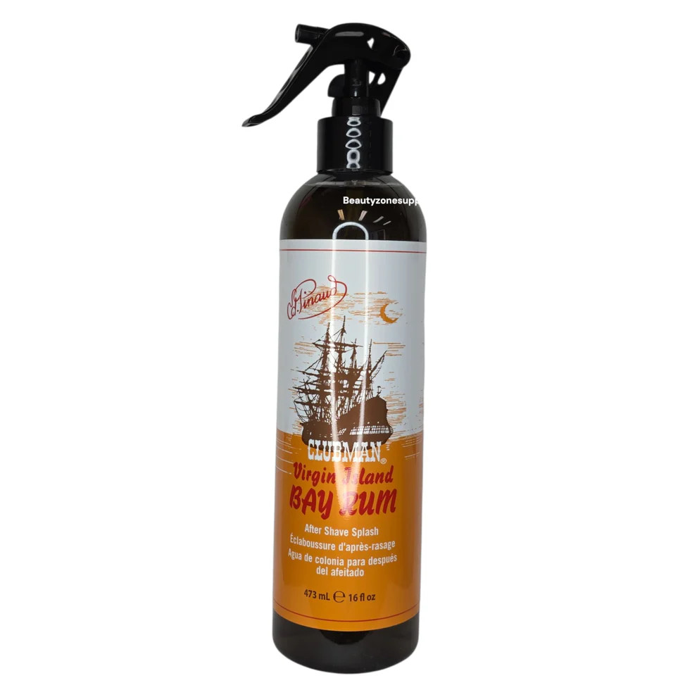 Clubman Virgin Island Bay Rum Spray 16 fl.oz/ 473mL After Shave Barber Spray