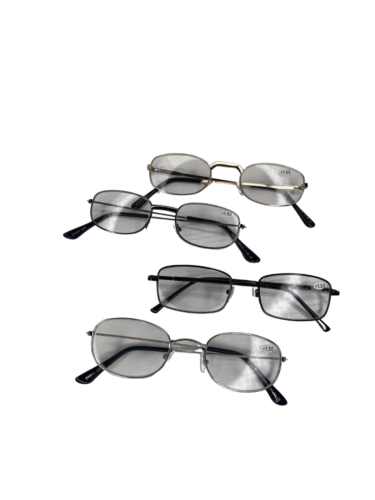 READING GLASSES 8 PACK , CLASSIC METAL READER, UNISEX MEN WOMEN STYLE BULK