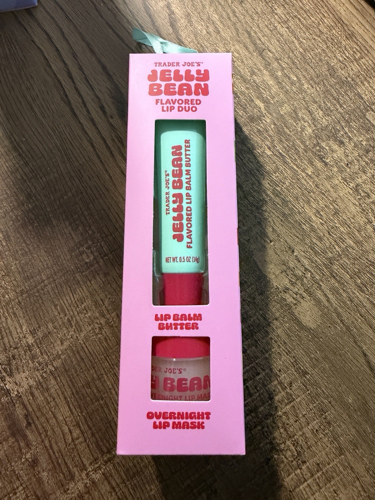 Trader Joe’s Jelly Bean Flavored Duo Lip Balm Butter and Overnight Lip Mask NEW*