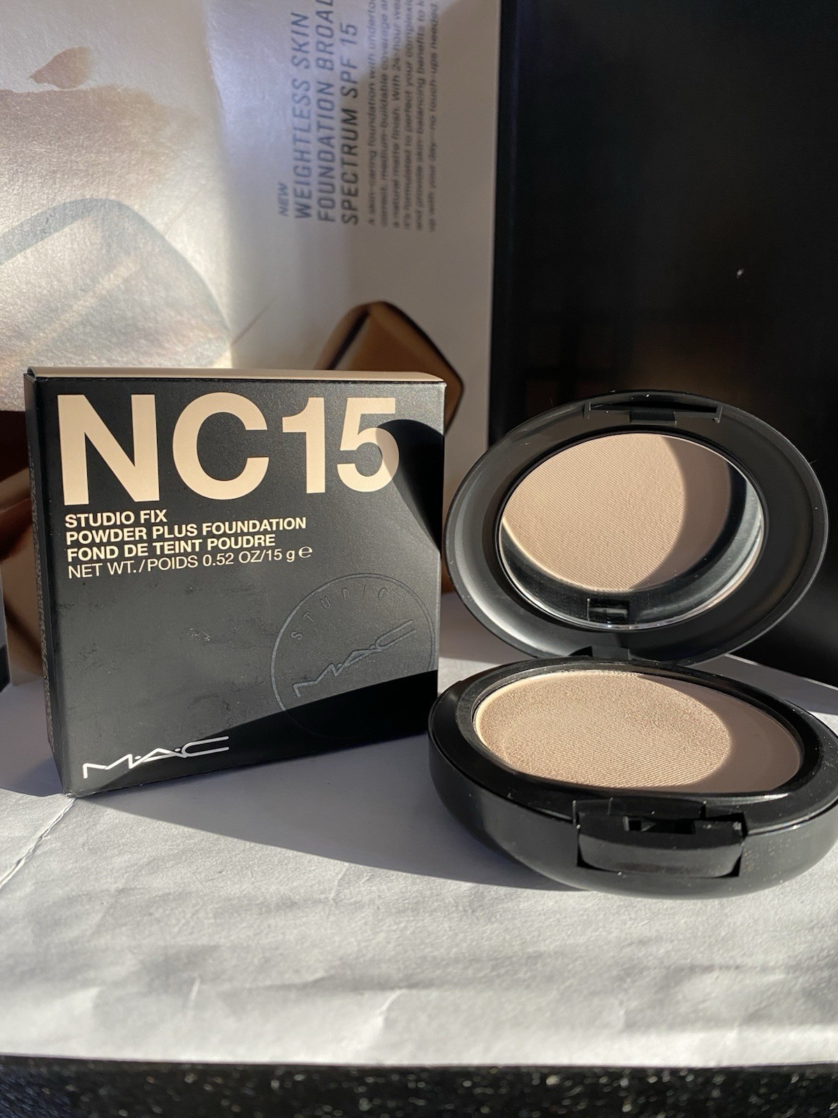 MAC Studio Fix Powder Plus Foundation, Full Size – 15g, NC15, Original Formula