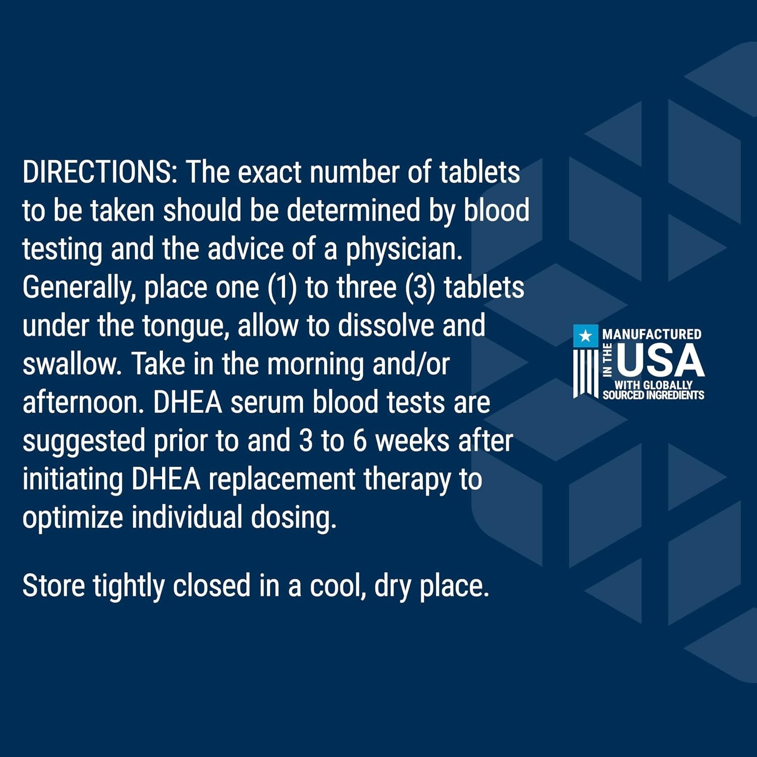 DHEA 25mg – Hormone & Bone Support Tablets