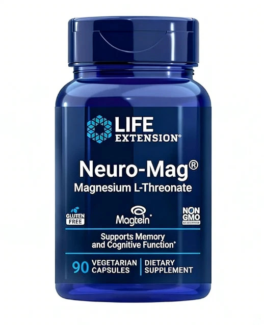 Life Extension Neuro-Mag | Magtein® Magnesium L-Threonate for Brain Health – 90