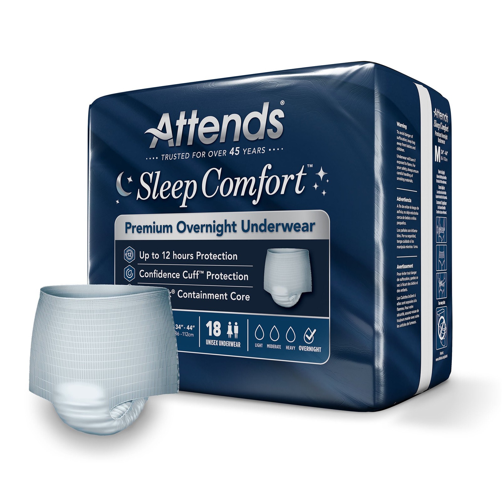 Attends Disposable Underwear Medium 74 72 Ct